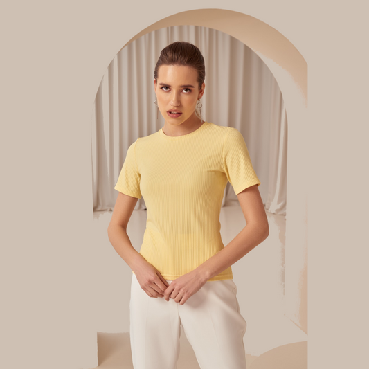 Cotton yellow T-shirt