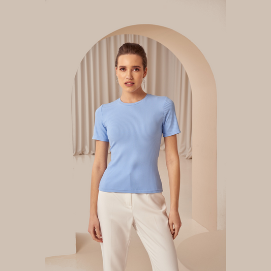 Cotton blue T-shirt