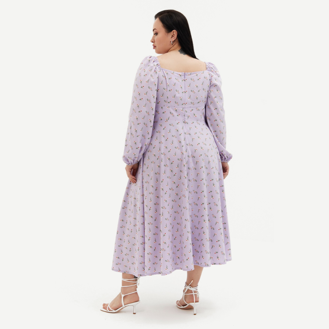 Lavender midi dress